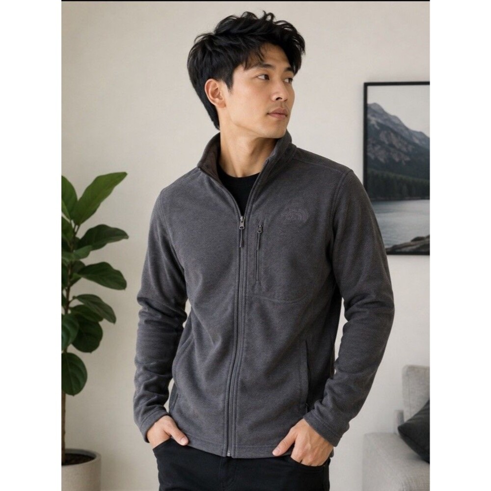 THE NORTH FACE Men's Canyonlands Full Zipper Light Jacket Grey Size Medium